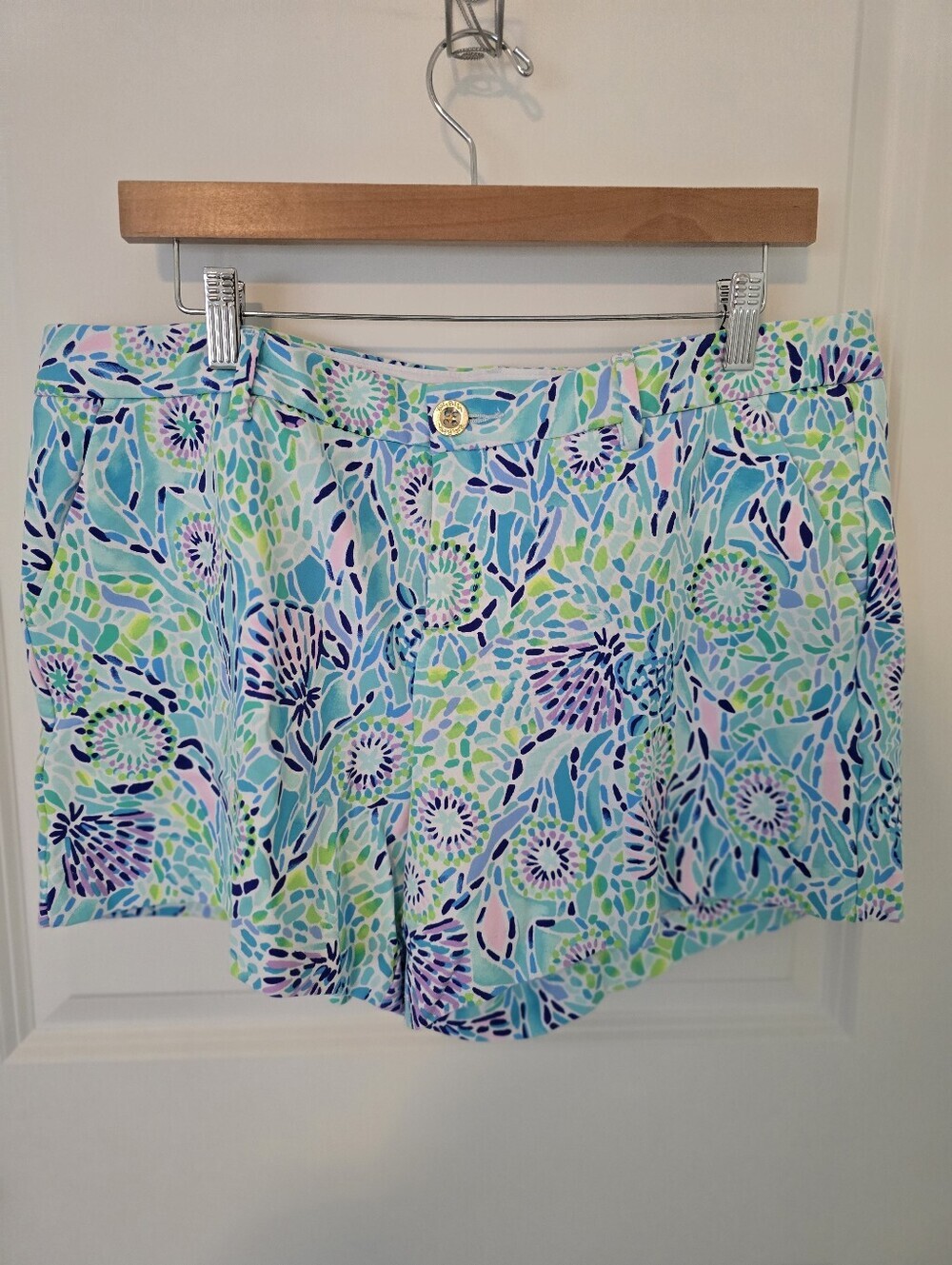 EUC Lilly Pulitzer Open Water Callahan Shorts Size 16